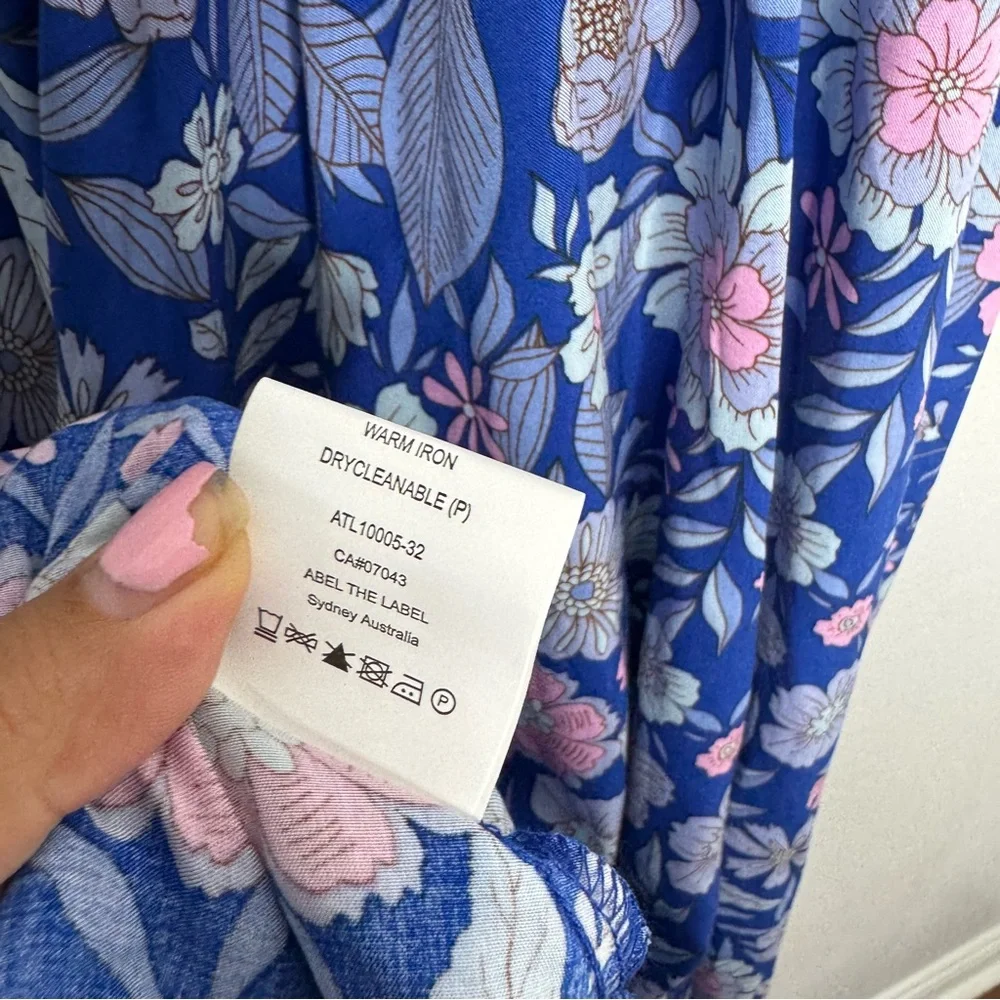 Abel The Label Blue Bell Cottage Floral Maxi Dress‎ - Picture 9 of 9